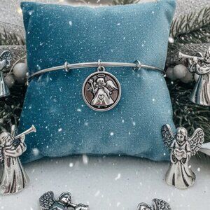 Chrysalis Christmas Angel Bracelet – Silver – Perfect for the Holiday Season